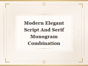 Elegant Monogram Designs Using Script and Serif Fonts